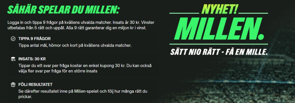 speltips, odds, betting, millen, tips, comeon