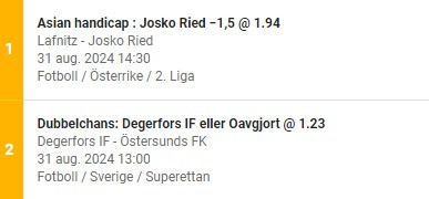 speltips, fotbolls tips, oddset, rekat och klart, dagens speltips, speltips idag