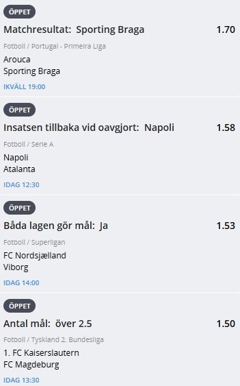 speltips, fotbolls tips, oddset, rekat och klart, dagens speltips, speltips idag