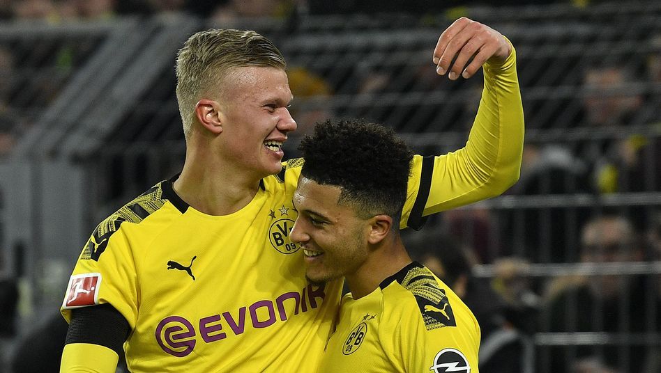 Jadon Sancho och Erling Braut Håland var delaktiga i samtliga fem gjorda mål av Dortmund Speltips, Betting, Sport, Nyhet, News, Fotboll, Håland, Sancho, Dortmund