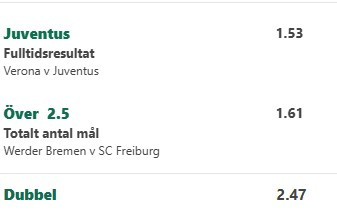 odds, betting, fotboll, dagens dubbel, bet365, speltips
