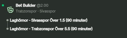 Dagens speltips, Bet Builder, Trabzonspor vs Sivasspor, Como vs Udinese, hörnor, BLGM, fotboll odds, skottstatistik, turkiska ligan, Serie A, klickbara spel, bettingtips